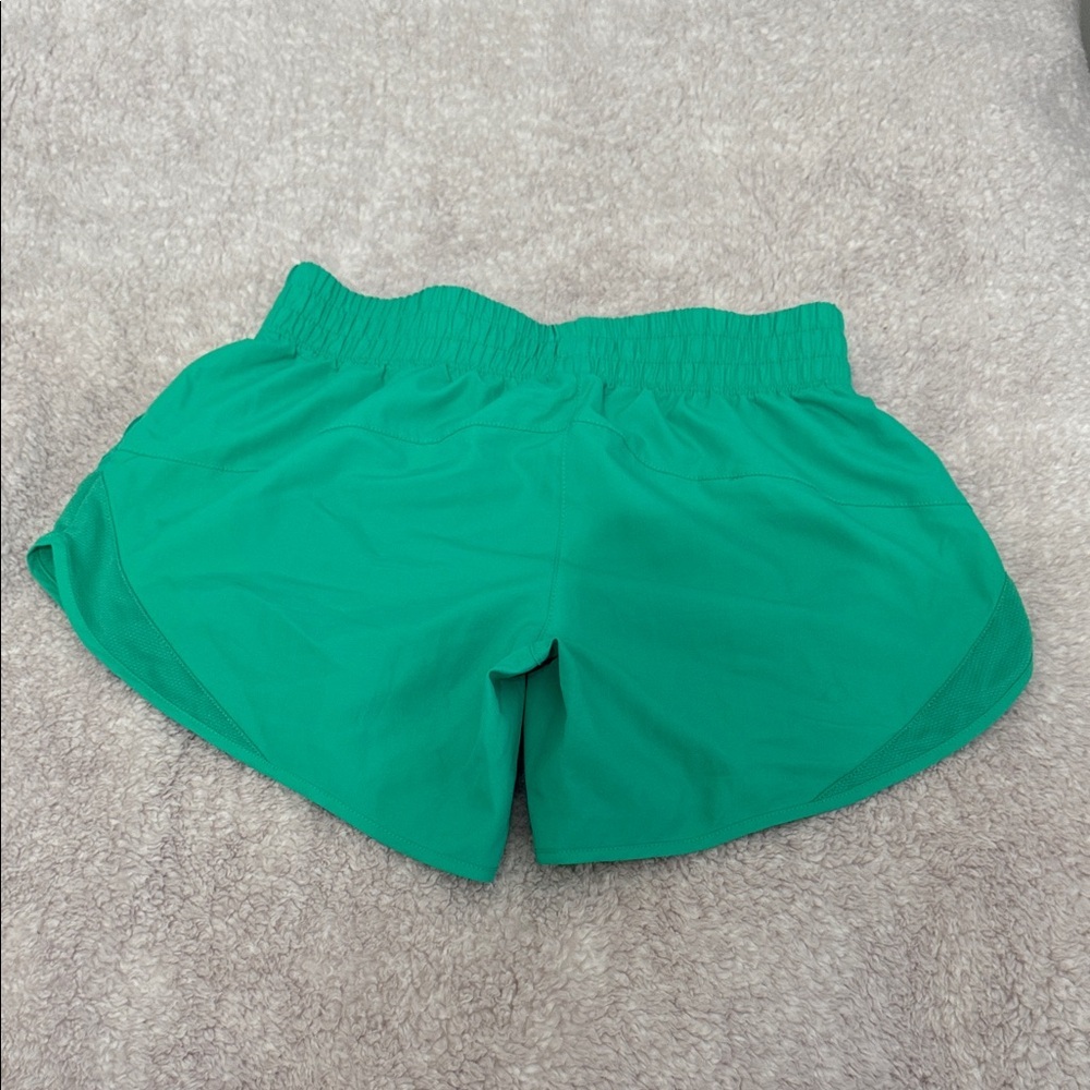 Green Women's Athletic Shorts - Picture 2 of 4